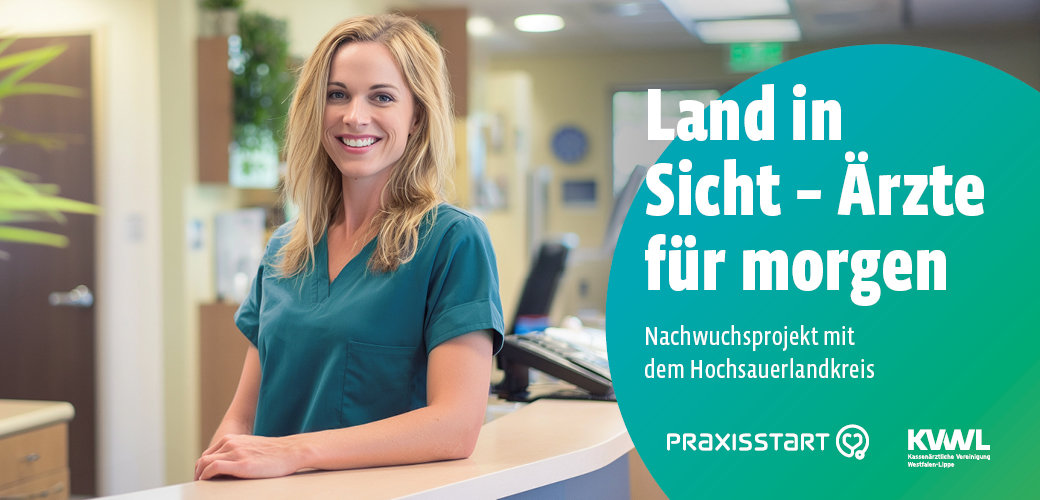 Werbebild des Förderprogramms Land in Sicht – Ärzte für morgen